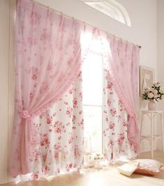 quartos românticos - cortinas