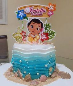 Decoração da Moana Baby luxo