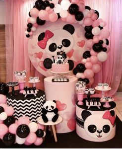 Como fazer uma decoração panda rosa de luxo?