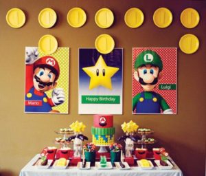Decoração Super Mario Simples e Barata