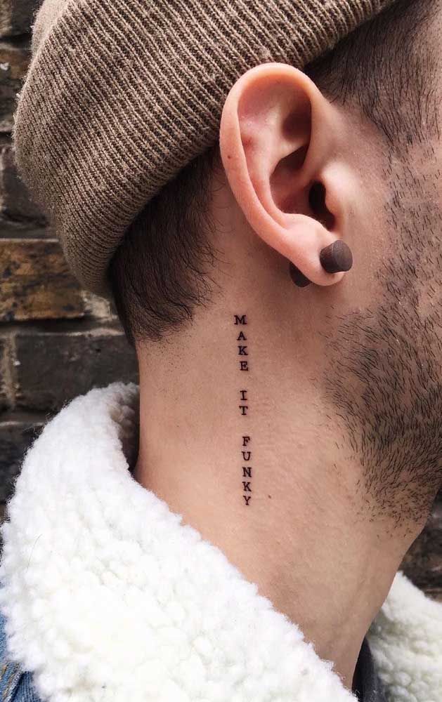 tatuagem no pescoço masculina 