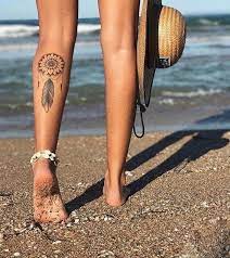 tatuagem atrás da perna 